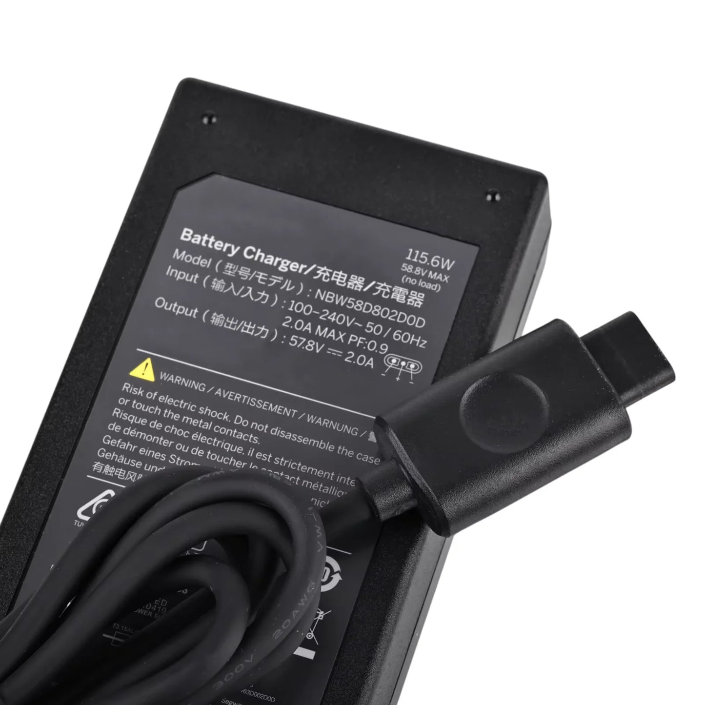 Original 115.6W 57.8V 2A Charger for Segway GT1 GT2 Superscoooter Battery Charger Power Supply Adapter Parts